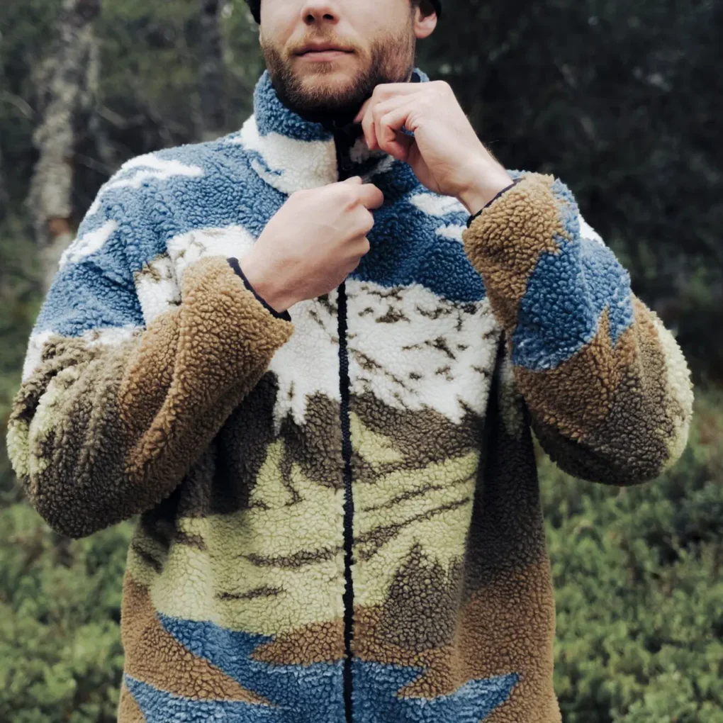 ανδρικό μπουφάν με διάφορα σχέδια από την picture, hafdals zip fleece