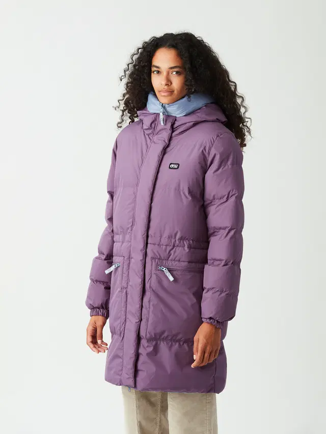 γυναικείο μακρύ μπουφάν σε μωβ χρώμα από την picture, inukee rev jacket