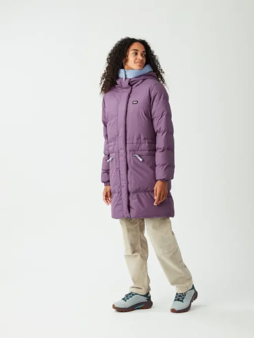 γυναικείο μακρύ μπουφάν σε μωβ χρώμα από την picture, inukee rev jacket