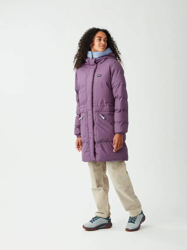 γυναικείο μακρύ μπουφάν σε μωβ χρώμα από την picture, inukee rev jacket