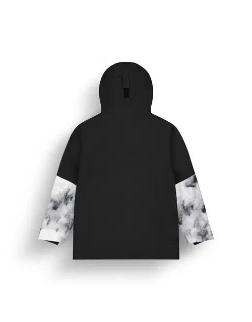 ανδρικό τεχνικό μπουφάν με ασπρόμαυρα χρώματα από την Picture, jomoh jacket snowy pine print