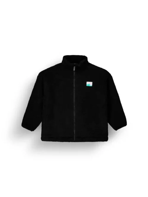 γυναικείο μπουφάν φλις σε μαύρο χρώμα με σχέδια στην πλάτη από την picture, nyss embro zip fleece