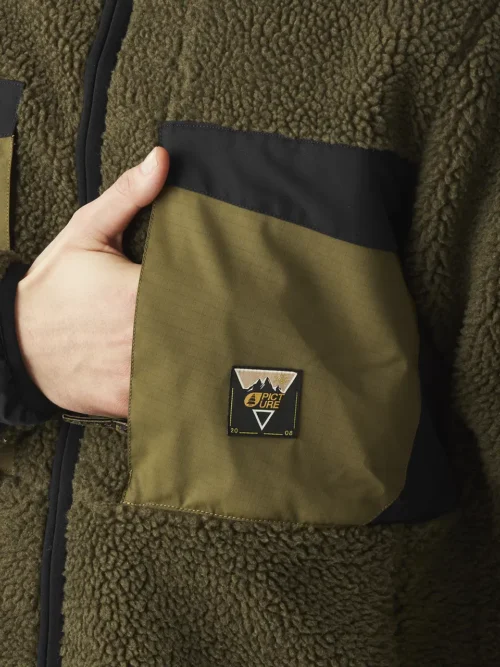 Picture Pmbton Zip Hoodie - Tobacco Black Ανδρικό Μπουφάν - Image 6