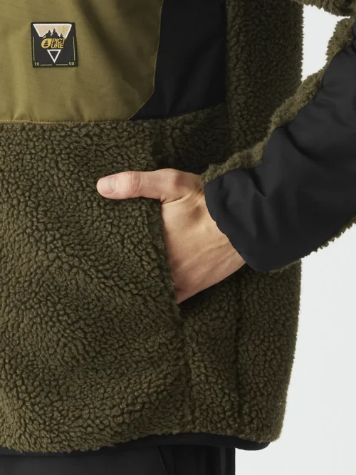 Picture Pmbton Zip Hoodie - Tobacco Black Ανδρικό Μπουφάν - Image 8