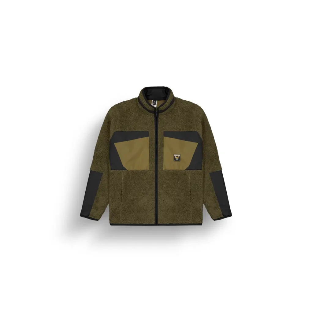 ανδρικό μπουφάν με πράσινα χρώματα από την Picture, pmbton zip hoodie