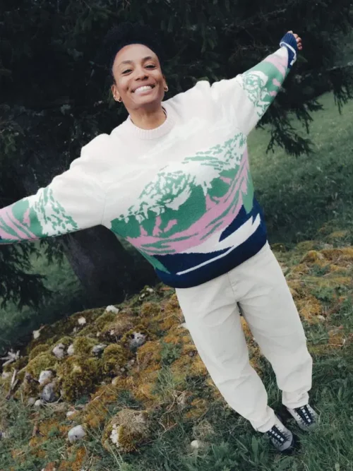 γυναικείο πλεκτό πουλόβερ με βουνά από την Picture, wak knit