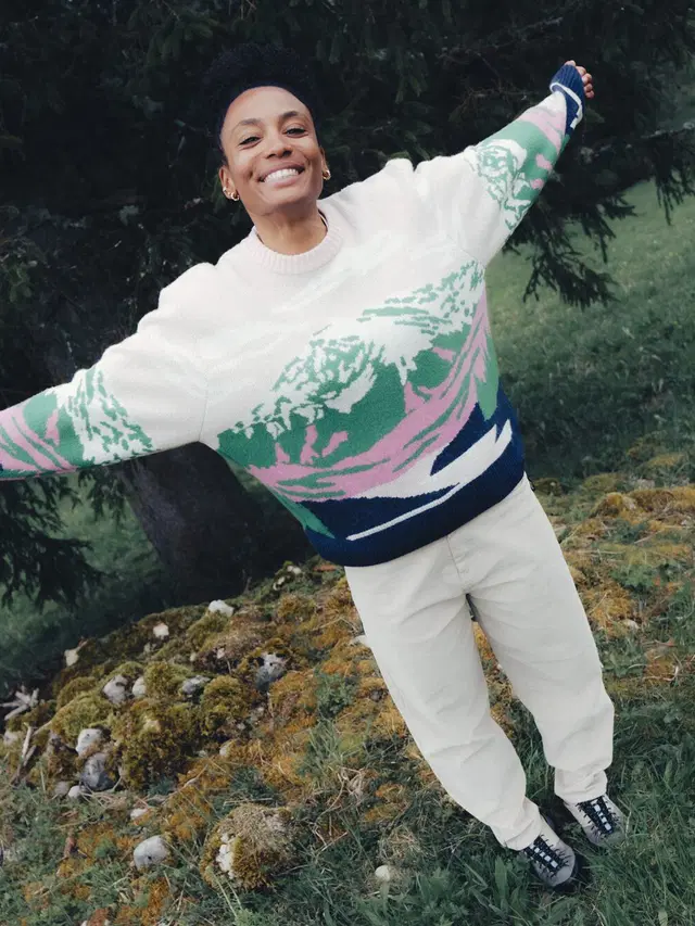 γυναικείο πλεκτό πουλόβερ με βουνά από την Picture, wak knit