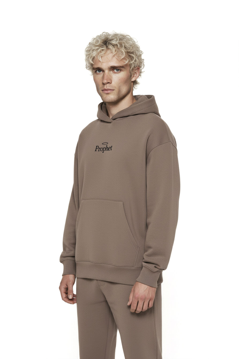 φούτερ σε μπεζ χρώμα από την prophet, angel hoodie