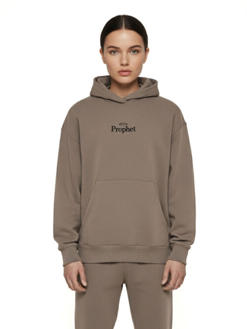 φούτερ σε μπεζ χρώμα από την prophet, angel hoodie