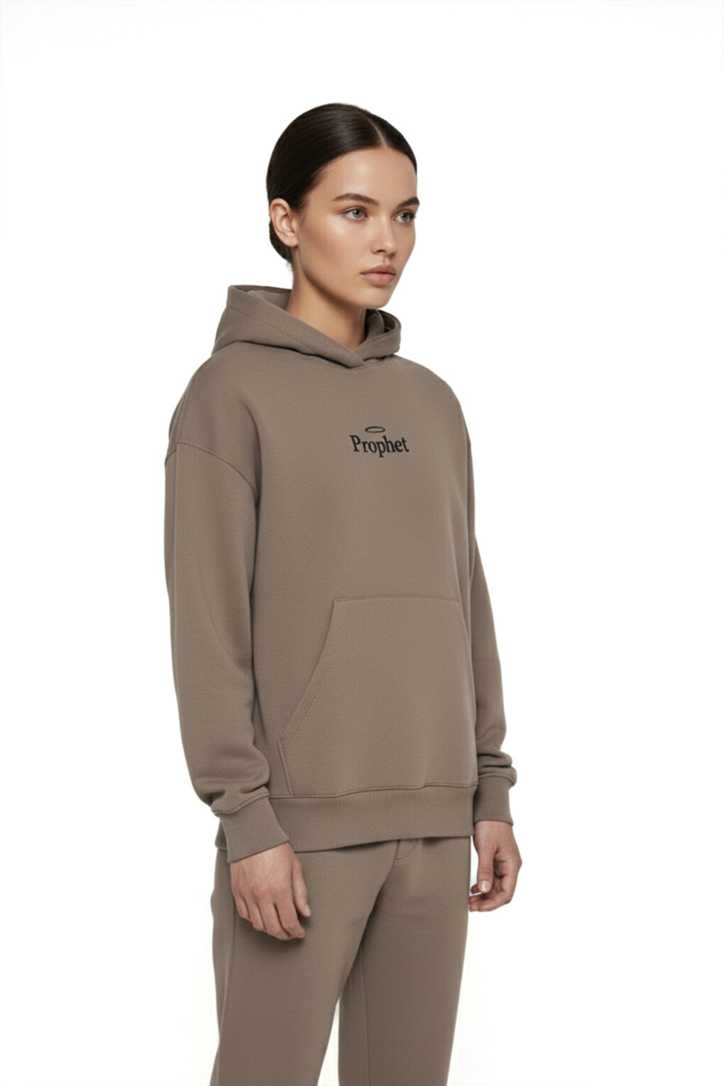 φούτερ σε μπεζ χρώμα από την prophet, angel hoodie