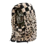 γούνινη κουκούλα με σχέδιο και γήινα χρώματα από την volcom, dang hood