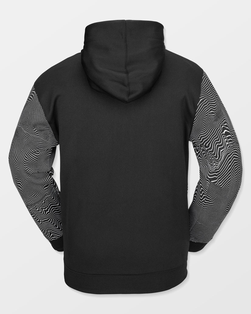 ανδρικό φούτερ σε μαύρο χρώμα από την volcom, hydro riding hoodie