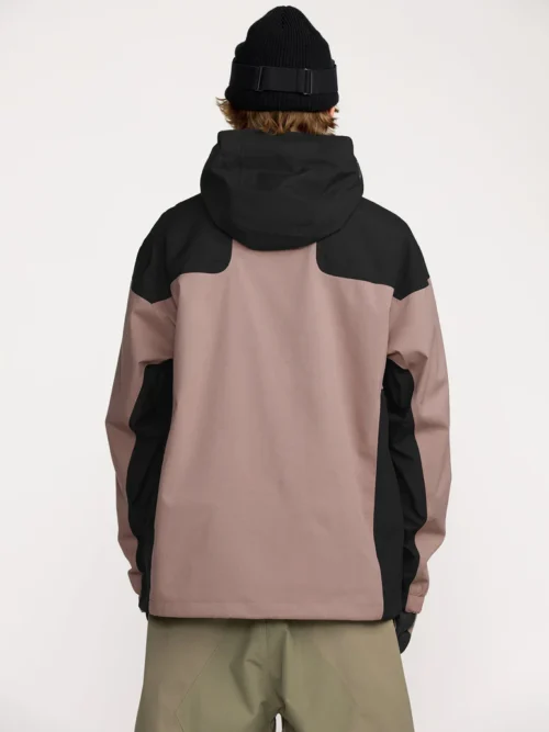 ανδρικό μπουφάν για χειμερινές δραστηριότητές με διχρωμία ροζ και μαύρο από την volcom, kleveland jacket