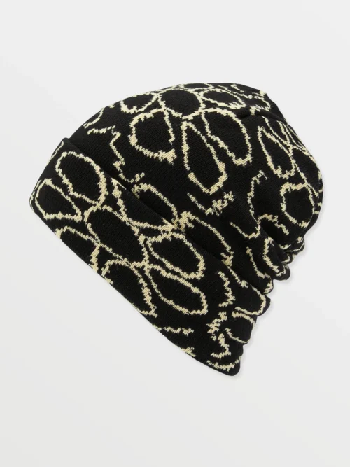 σκούφος σε μαύρο και άσπρο χρώμα από την volcom, longo beanie