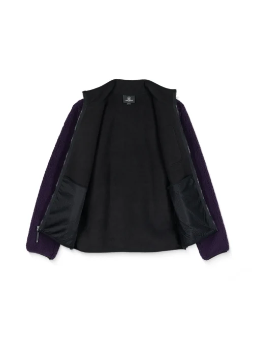 Volcom Muzzer Fuzzar Zip Fleece - Dark Purple Ζακέτα - Image 12