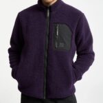 φλις ζακέτα σε μωβ χρώμα από την volcom, muzzer fuzzar zip fleece jacket