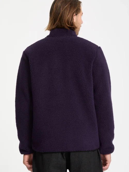 Volcom Muzzer Fuzzar Zip Fleece - Dark Purple Ζακέτα - Image 8