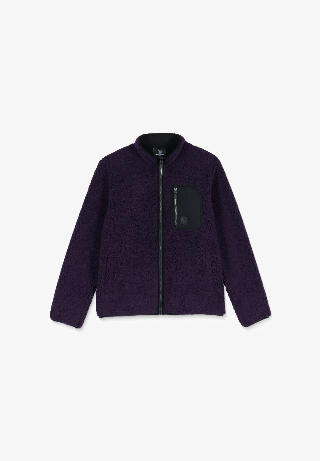 φλις ζακέτα σε μωβ χρώμα από την volcom, muzzer fuzzar zip fleece jacket