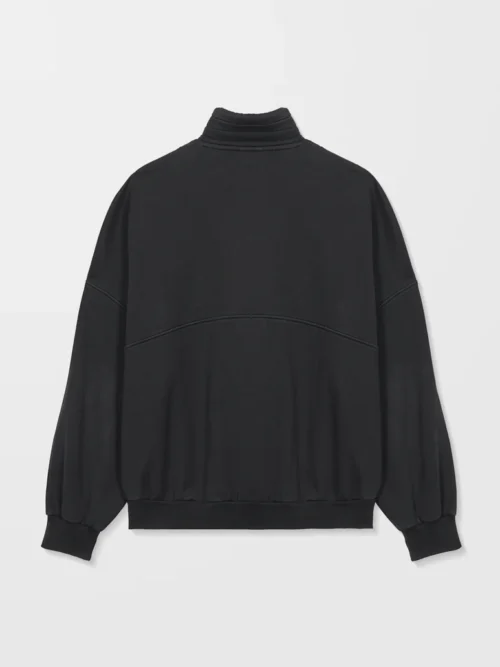 γυναικείο φούτερ χωρίς κουκούλα σε γκρι σκούρο χρώμα από την volcom, reetrostone sweatshirt