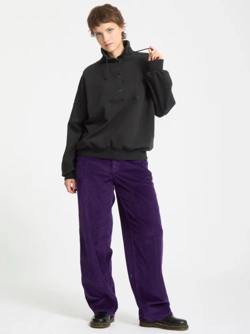 Volcom Reetrostone Sweatshirt - Vintage Black Γυναικείο Φούτερ - Image 5