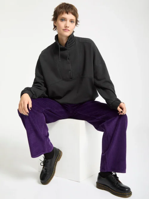 Volcom Reetrostone Sweatshirt - Vintage Black Γυναικείο Φούτερ - Image 6