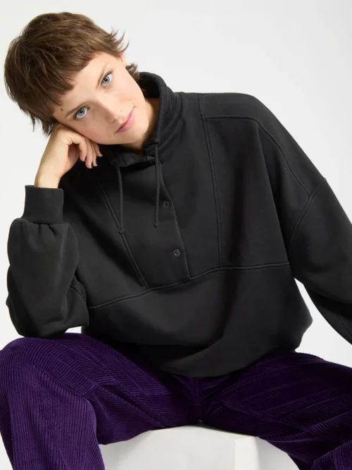 Volcom Reetrostone Sweatshirt - Vintage Black Γυναικείο Φούτερ - Image 7