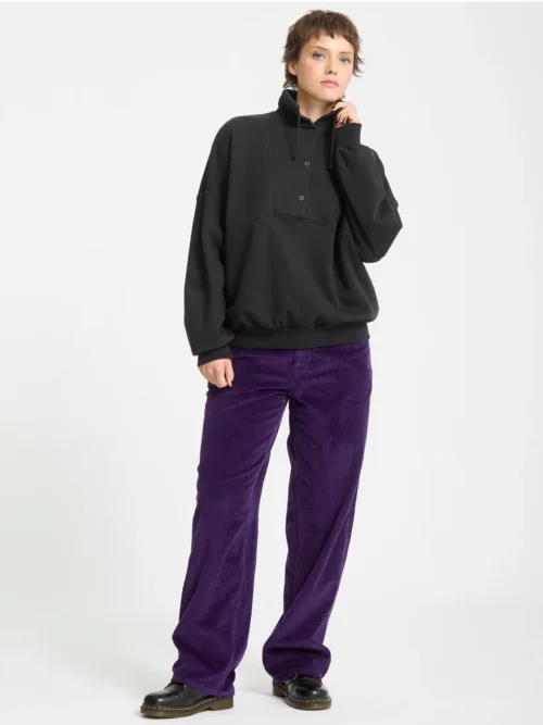 Volcom Reetrostone Sweatshirt - Vintage Black Γυναικείο Φούτερ - Image 9