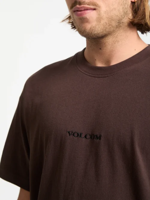 Volcom Stone T-shirt - Cacao Ανδρική Μπλούζα - Image 5