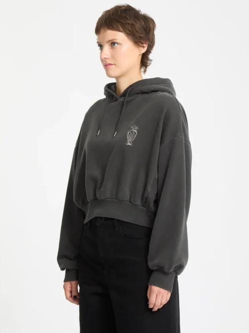 Volcom Vaderetro Hoodie - Vintage Black Γυναικείο Φούτερ - Image 12