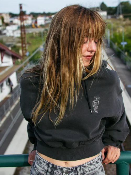 Volcom Vaderetro Hoodie - Vintage Black Γυναικείο Φούτερ - Image 6