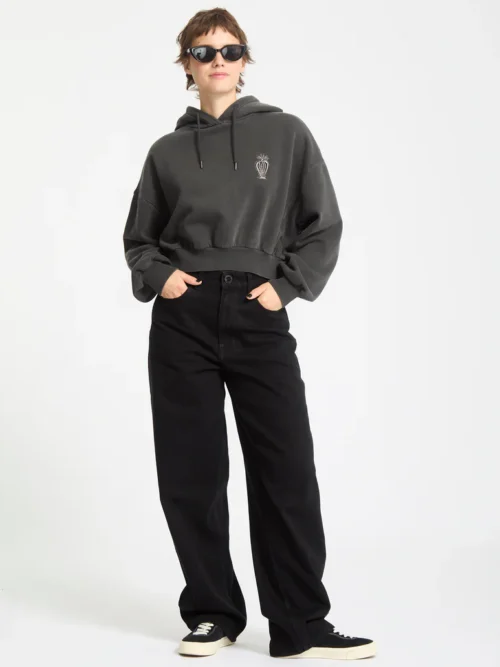 Volcom Vaderetro Hoodie - Vintage Black Γυναικείο Φούτερ - Image 16