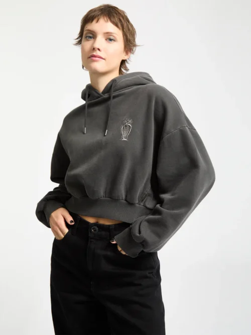 Volcom Vaderetro Hoodie - Vintage Black Γυναικείο Φούτερ - Image 8