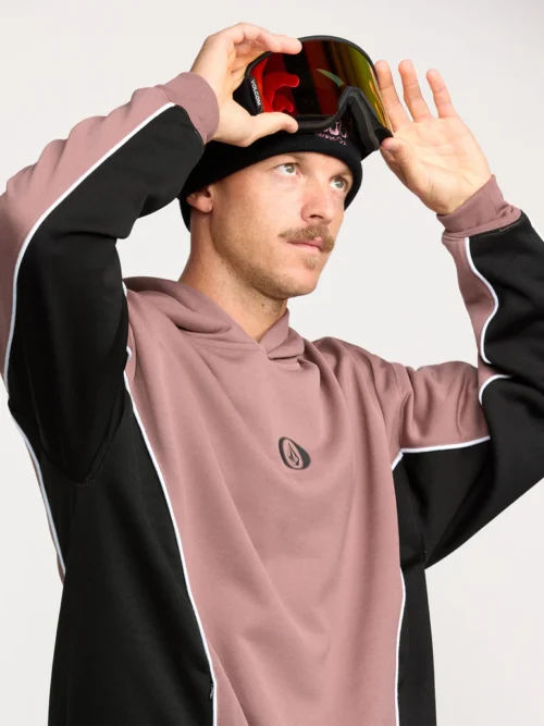 Volcom Vital Hydro Hoodie - Mauve Ανδρικό Φούτερ - Image 8