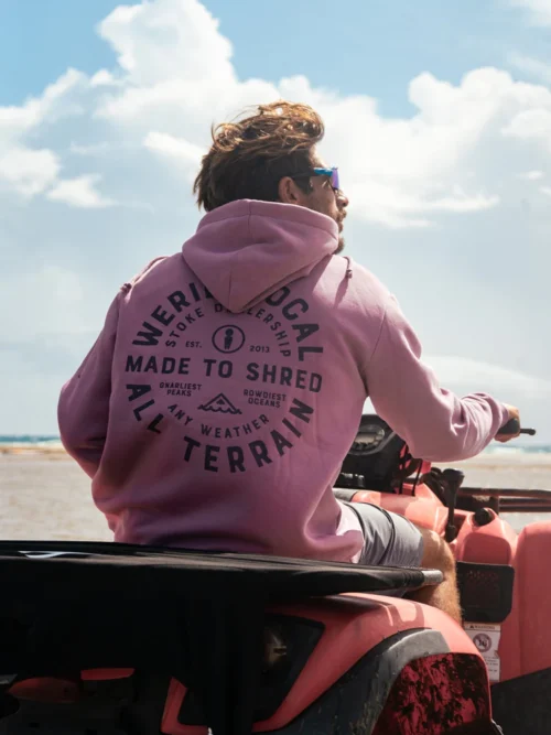 We Ride Local All Terrain Dusty Rose Hoodie Φούτερ - Image 4