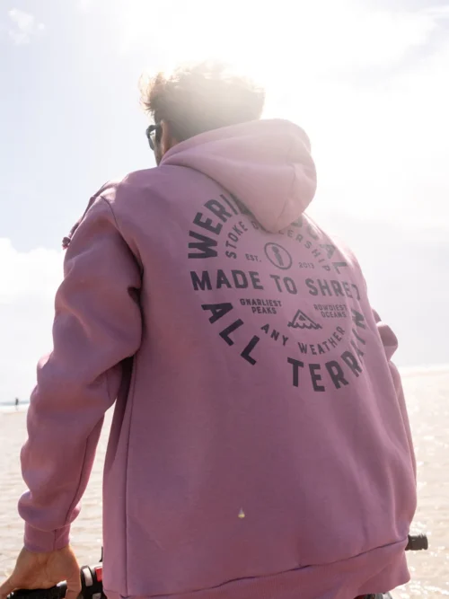 We Ride Local All Terrain Dusty Rose Hoodie Φούτερ - Image 6