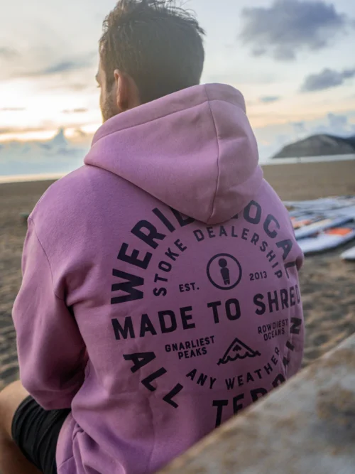 We Ride Local All Terrain Dusty Rose Hoodie Φούτερ - Image 7