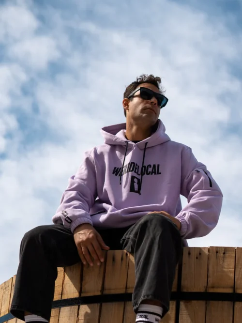 We Ride Local Big Shot Lilac Hoodie Φούτερ - Image 4