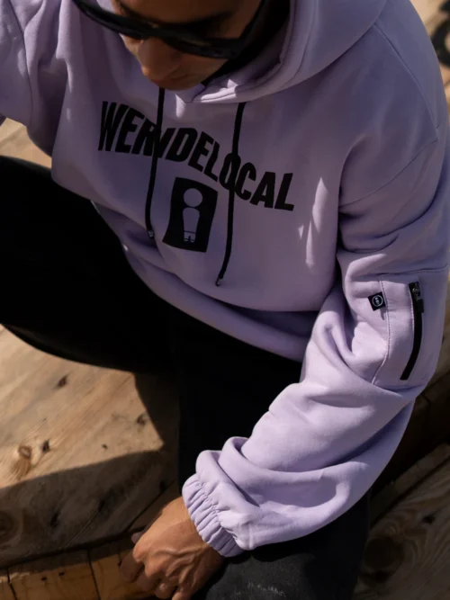 We Ride Local Big Shot Lilac Hoodie Φούτερ - Image 8