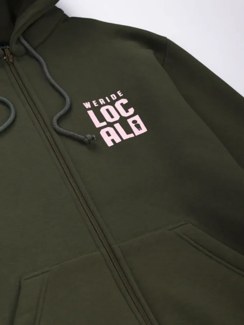 We Ride Local Division Army Zipped Hoodie Ζακέτα - Image 4