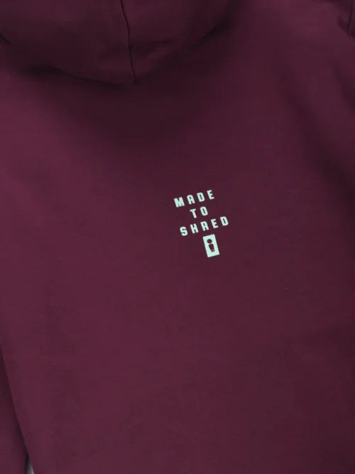 We Ride Local Division Eggplant Zipped Hoodie Ζακέτα - Image 4