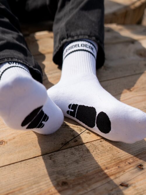 We Ride Local Division White Socks Κάλτσες - Image 3
