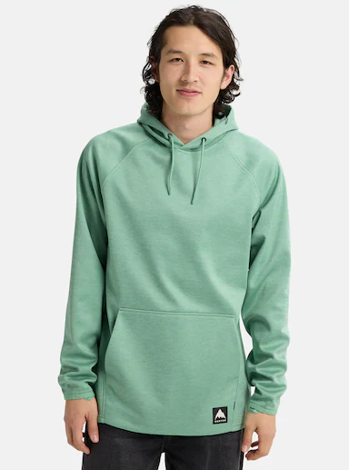 ανδρικό φούτερ σε πράσινο χρώμα από την burton, crown weatherproof fleece hoodie
