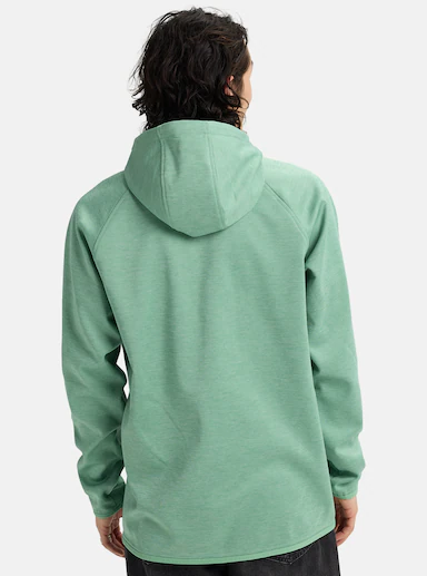 ανδρικό φούτερ σε πράσινο χρώμα από την burton, crown weatherproof fleece hoodie