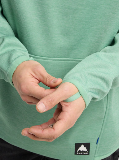 ανδρικό φούτερ σε πράσινο χρώμα από την burton, crown weatherproof fleece hoodie