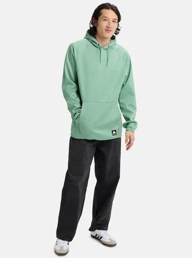 ανδρικό φούτερ σε πράσινο χρώμα από την burton, crown weatherproof fleece hoodie