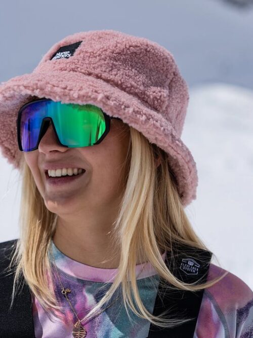 γυναικείο γούνινο καπέλο σε ροζ χρώμα από την horsefeathers , connor hat