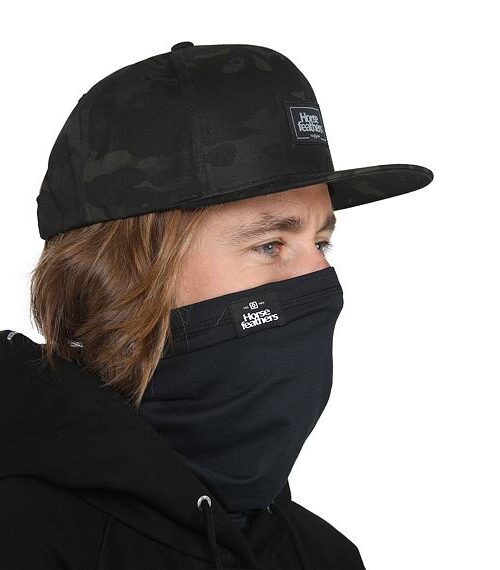 λαιμός σε μαύρο χρώμα από την horsefeathers, neck warmer black