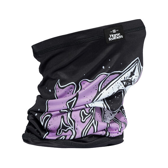 λαιμός με σχέδιο και μαύρο φόντο από την horsefeathers, neck warmer