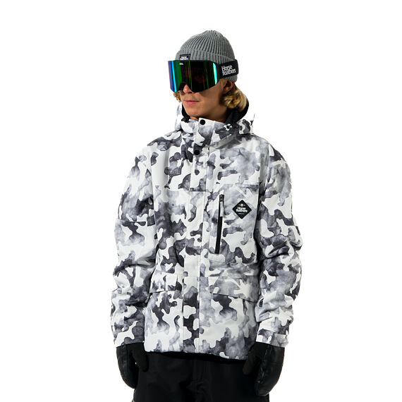 horsefeathers-ranger-jacket-arctic-camo2 ανδρικό μπουφάν σε άσπρο χρώμα με camo print από την horsefeathers, ranger jacket