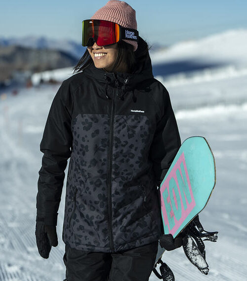 γυναικείο μπουφάν για χιονοδρομίες σε μαύρο χρώμα από την horsefeathers, tay jacket